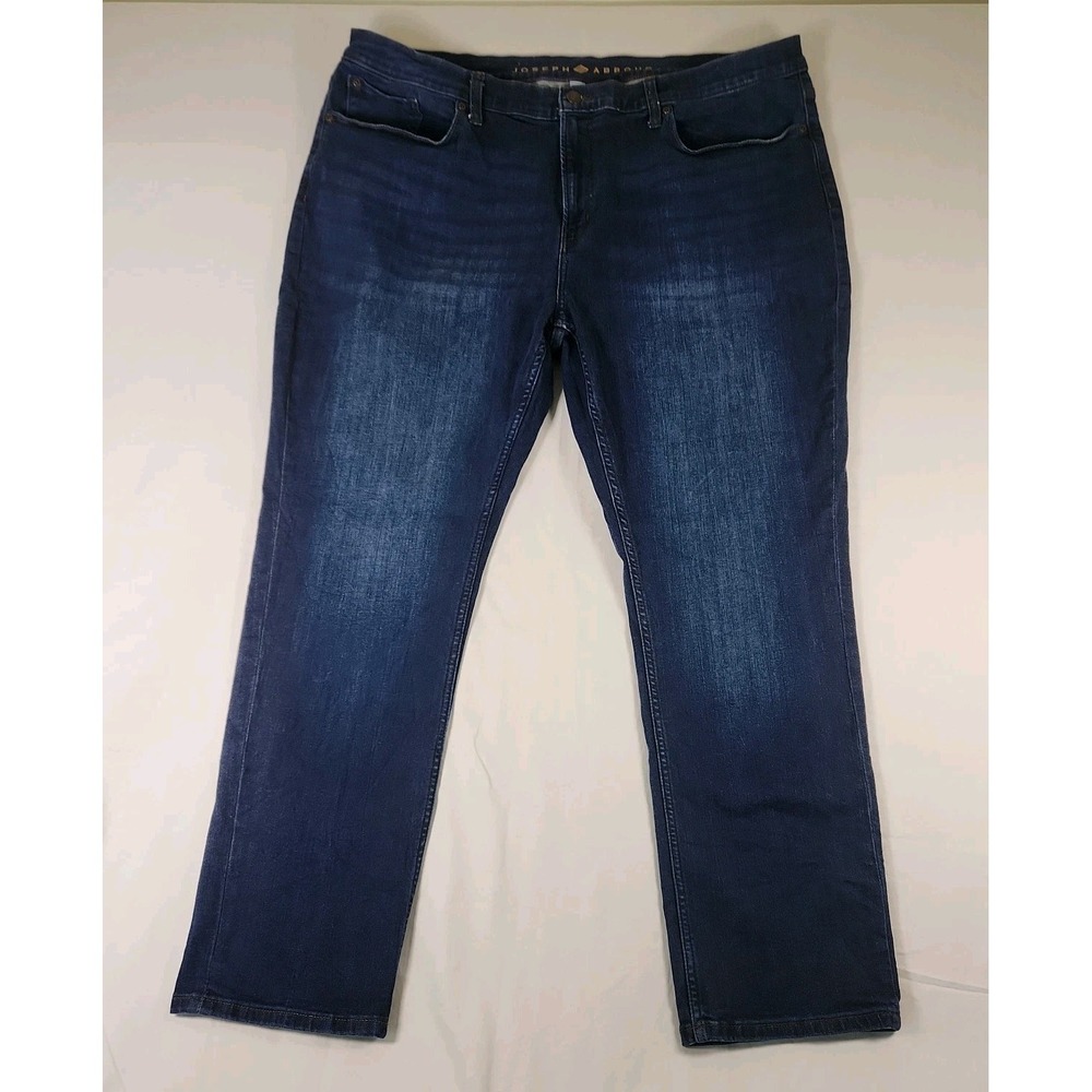Joseph Abboud Jeans Mens 42x30 Dark Wash Blue Slim Fit Stretch Denim 5 Pocket